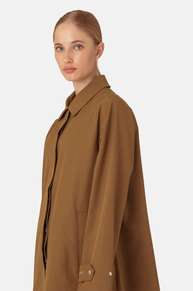Ilse Jacobsen Rain Jacket 8211 Walnut Women Raincoats