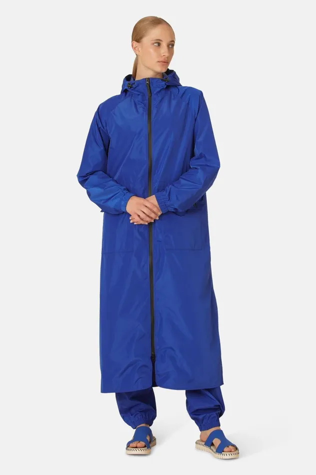 Ilse Jacobsen Raincoat 8211 Blue Web Women Raincoats