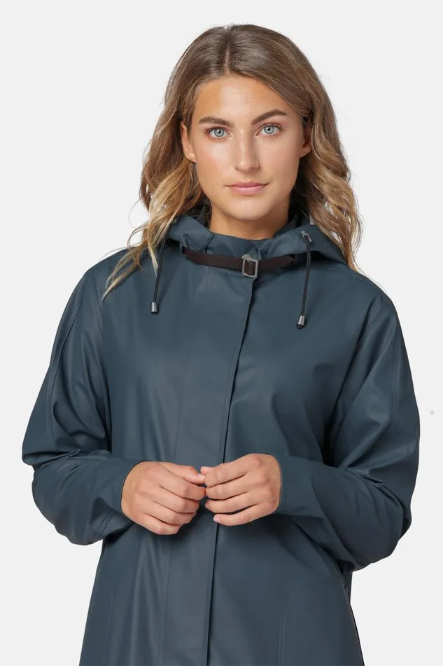 Ilse Jacobsen Raincoat 8211 Orion Blue Women Raincoats