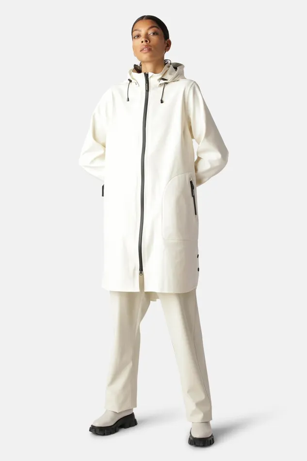 Ilse Jacobsen Raincoat 8211 White Sugar Women Raincoats