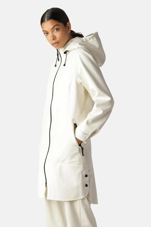 Ilse Jacobsen Raincoat 8211 White Sugar Women Raincoats