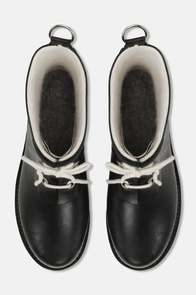 Ilse Jacobsen Short Rubber Boots 8211 Black Women Rainboots Short