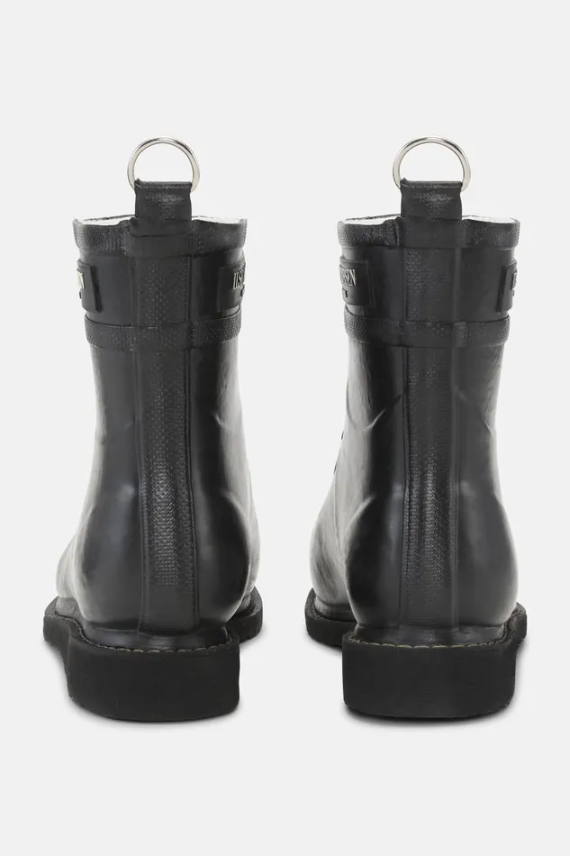 Ilse Jacobsen Short Rubber Boots 8211 Black Women Rainboots Short