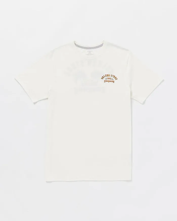Inflames Short Sleeve Tee 8211 Off White Mens Volcom Tops and Tees