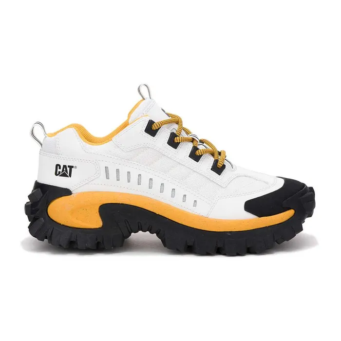 Intruder Shoe White Yellow MenWomen Cat Footwear Chunky Sneakers