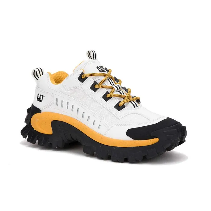 Intruder Shoe White Yellow MenWomen Cat Footwear Chunky Sneakers