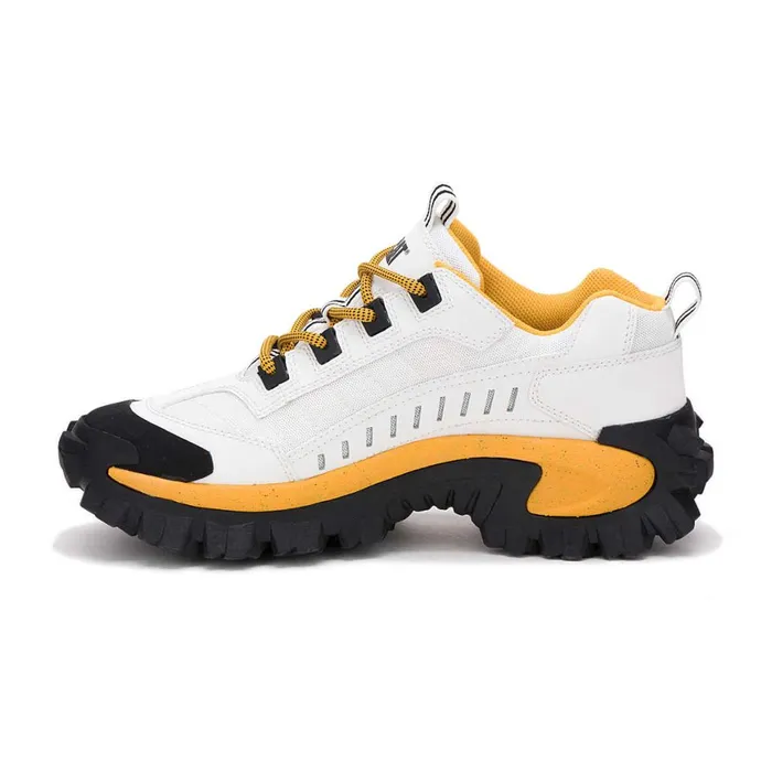 Intruder Shoe White Yellow MenWomen Cat Footwear Chunky Sneakers