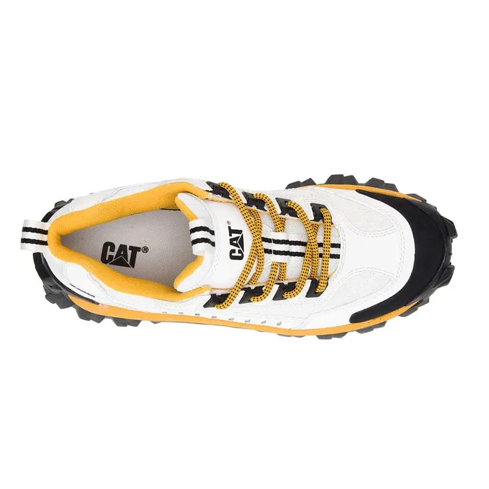 Intruder Shoe White Yellow MenWomen Cat Footwear Chunky Sneakers