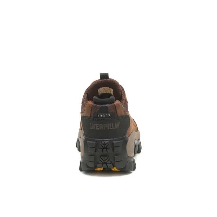 Invader Steel Toe Work Shoe Dark Brown Men Cat Footwear Shoes