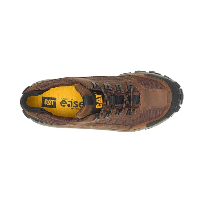 Invader Steel Toe Work Shoe Dark Brown Men Cat Footwear Shoes