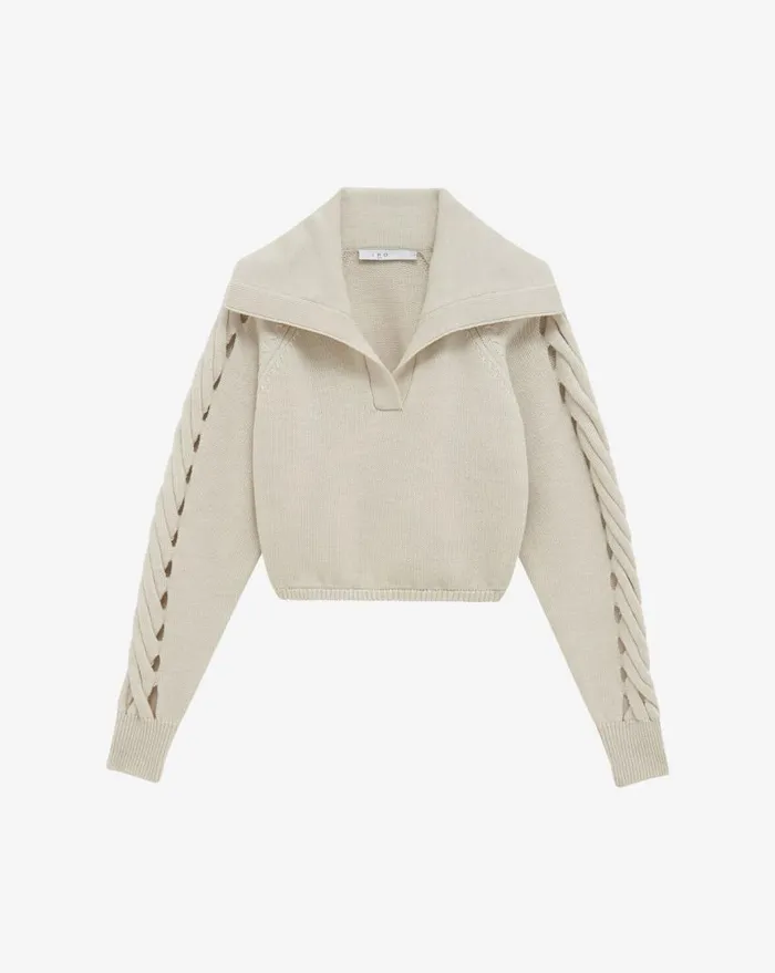 IRO ALESSIA TRUCKERNECK SWEATER Ecruwhite Women Knits