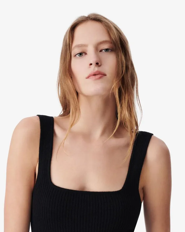 IRO DALINE CASHMERE DRESS Black Women Dresses