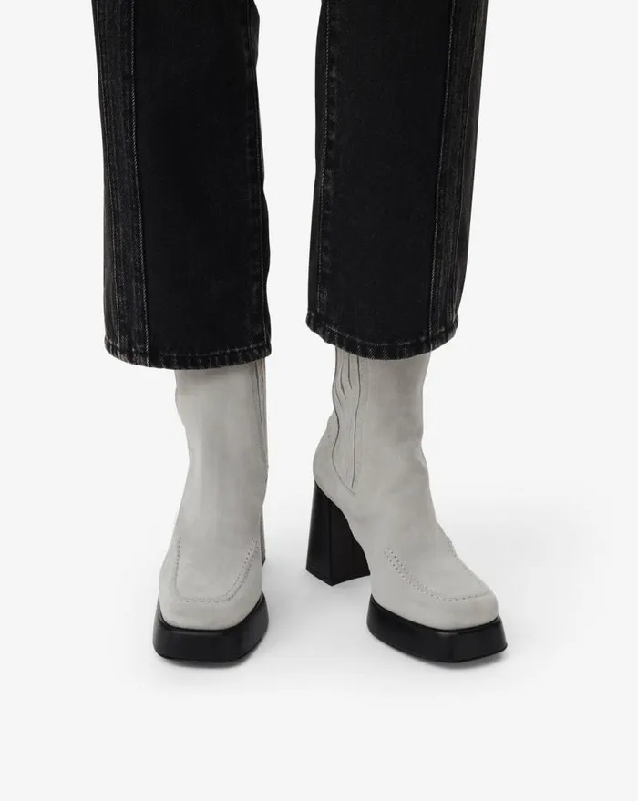 IRO DONA SUEDE PLATFORM ANKLE BOOTS Cloud Women Boots