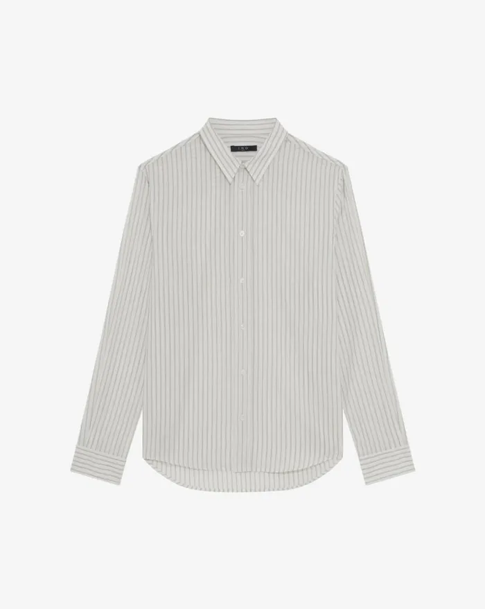 IRO ISAAC CLASSIC STRIPED SHIRT Mixed White Men Shirts