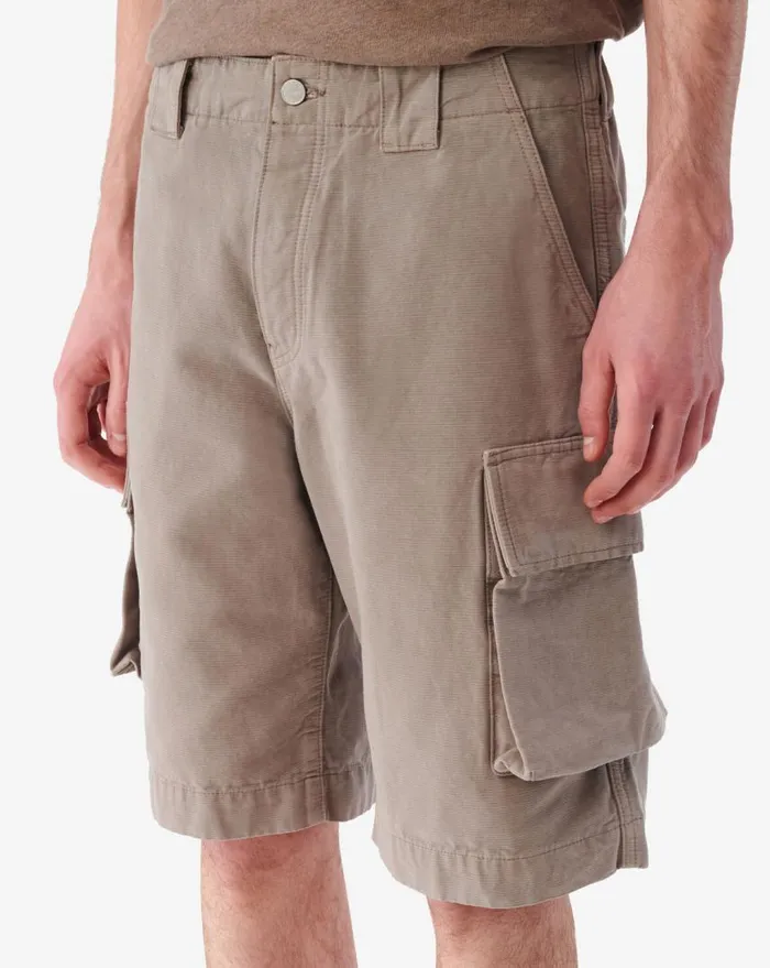 IRO JOOBY DENIM CARGO SHORTS Taupe Men Jeans and Trousers