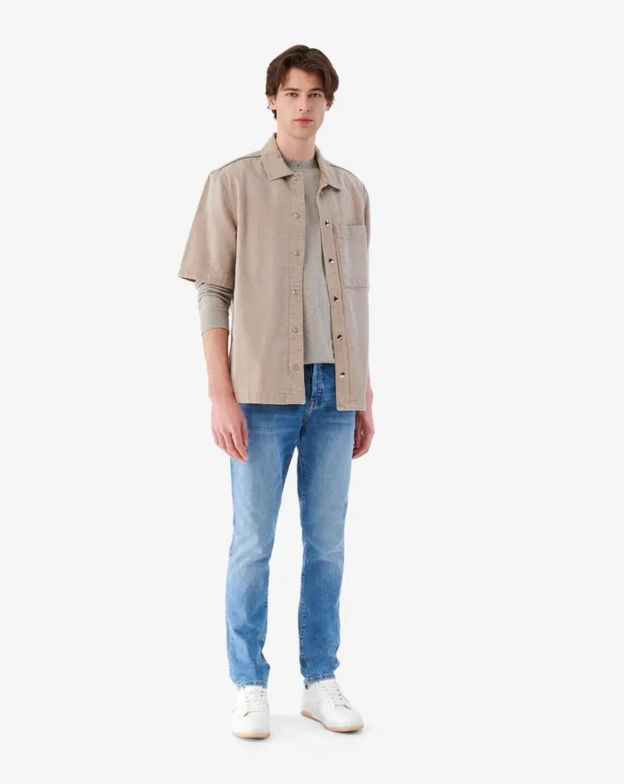 IRO KAMIL DENIM SHIRT Mustard Men Tshirts