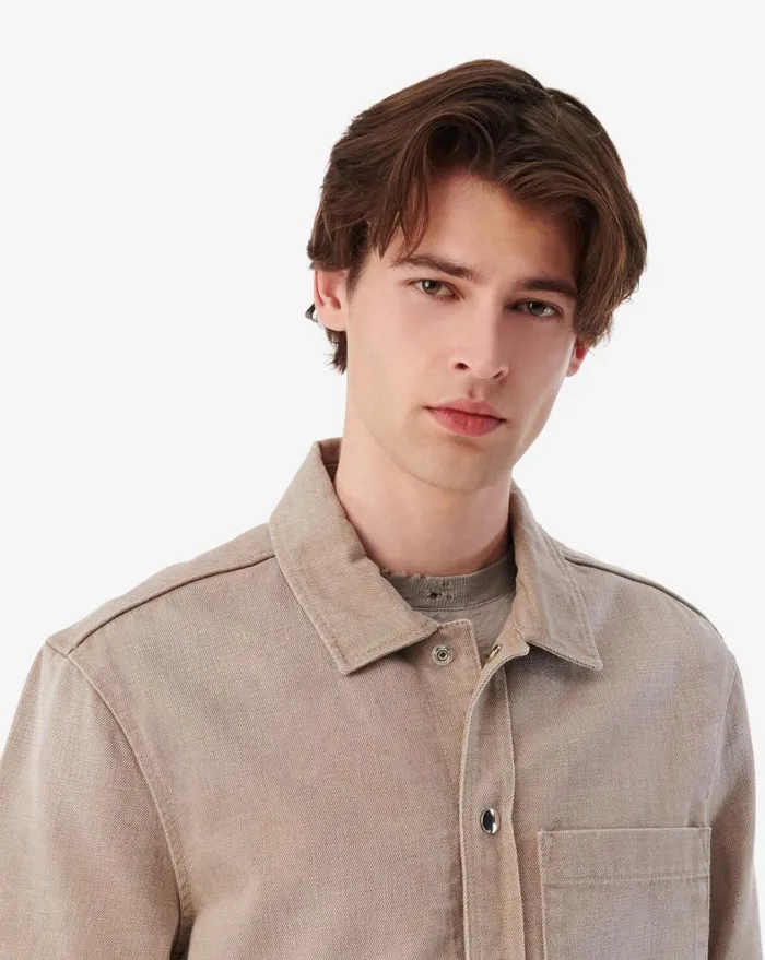 IRO KAMIL DENIM SHIRT Mustard Men Tshirts