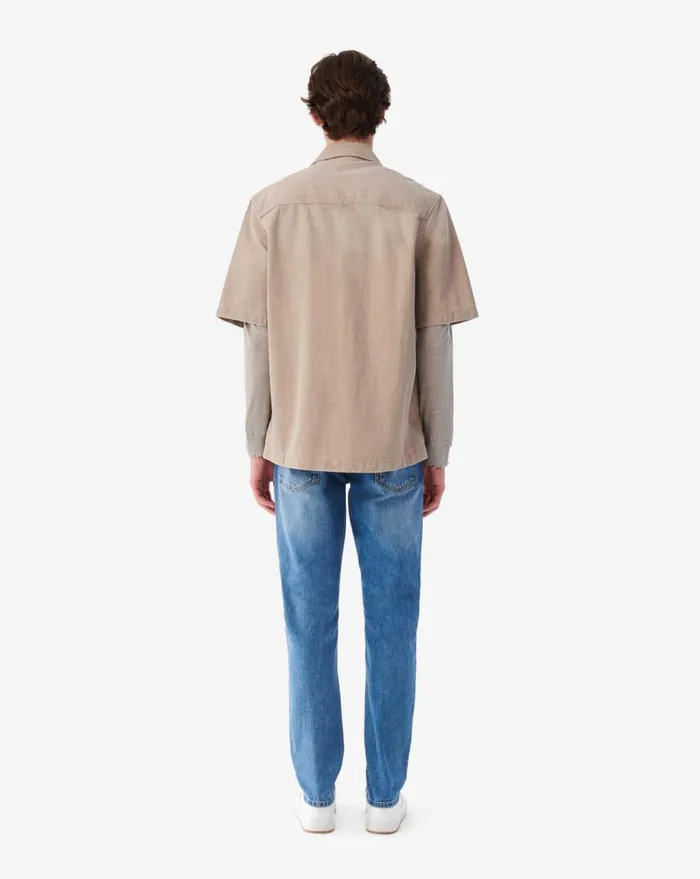 IRO KAMIL DENIM SHIRT Mustard Men Tshirts