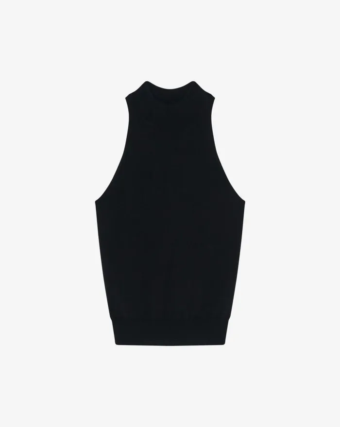 IRO MAEWA HIGHNECK SLEEVELESS SWEATER Black Women Knits