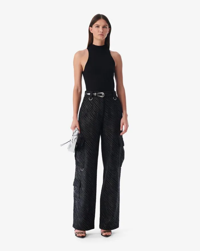 IRO MAEWA HIGHNECK SLEEVELESS SWEATER Black Women Knits