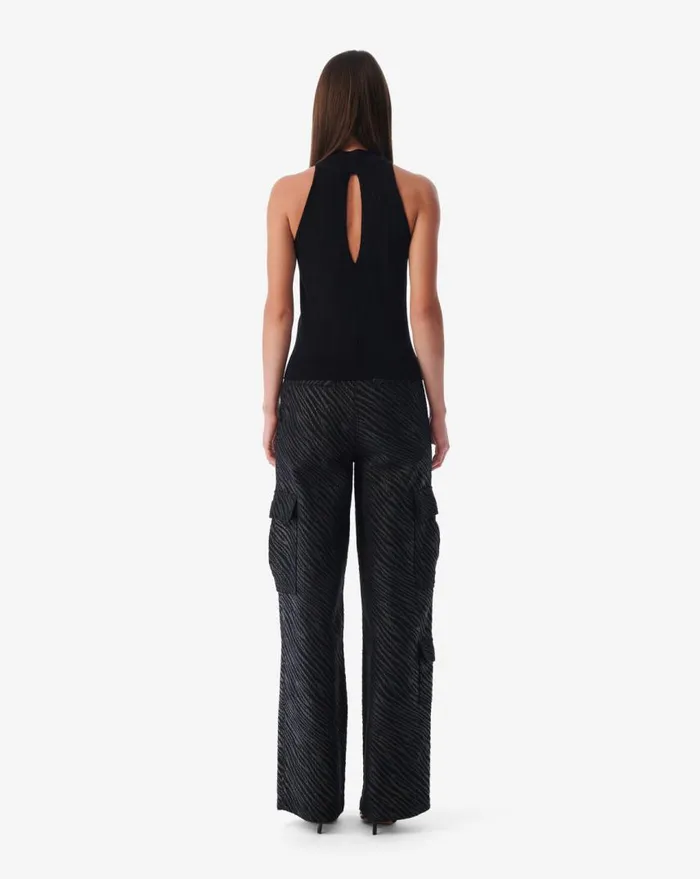 IRO MAEWA HIGHNECK SLEEVELESS SWEATER Black Women Knits
