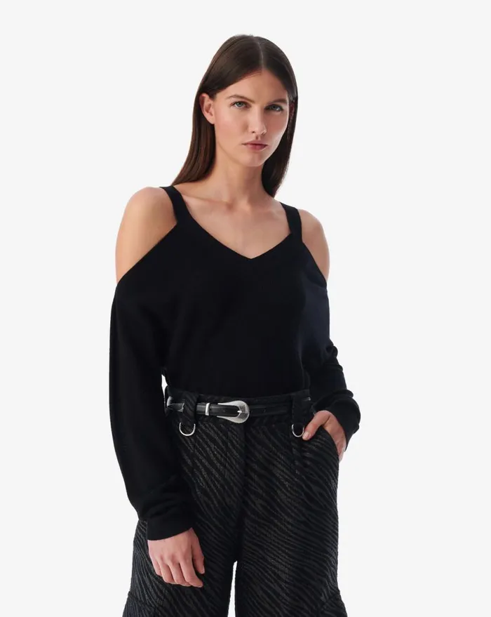 IRO MAHALA CUTOUT SWEATER Black Women Knits