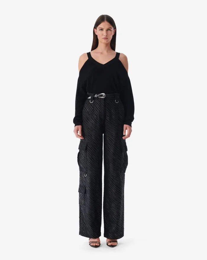 IRO MAHALA CUTOUT SWEATER Black Women Knits