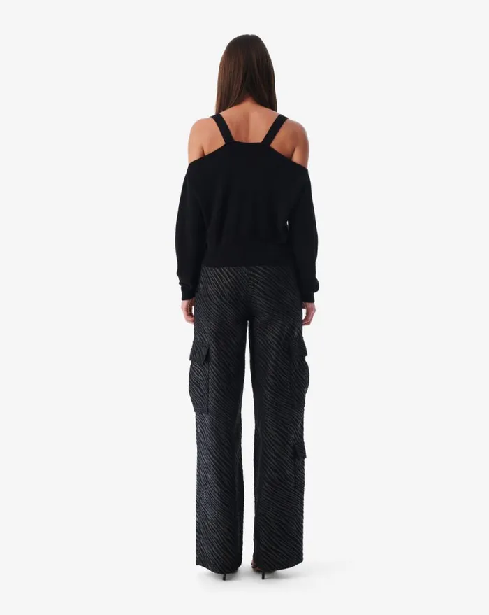 IRO MAHALA CUTOUT SWEATER Black Women Knits