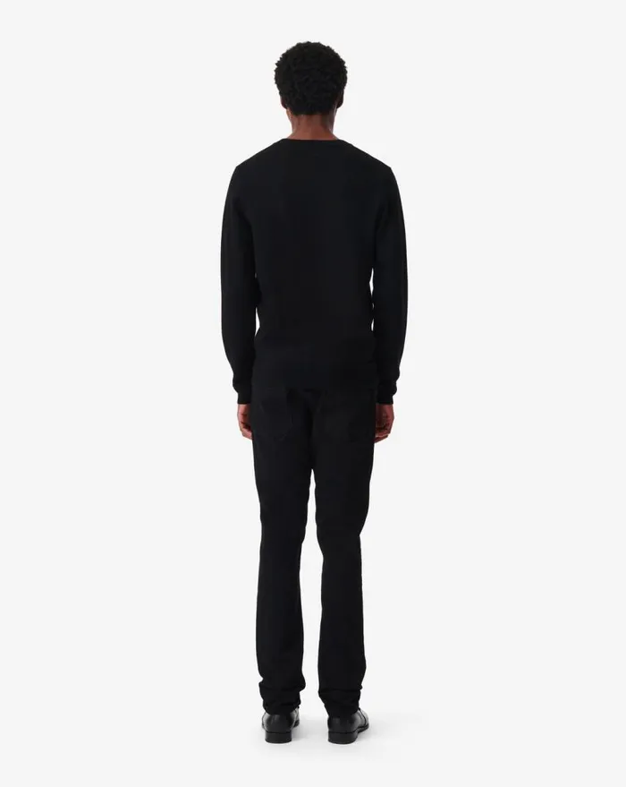 IRO MALEYO ROUNDNECK WOOL SWEATER Black Men Sweaters