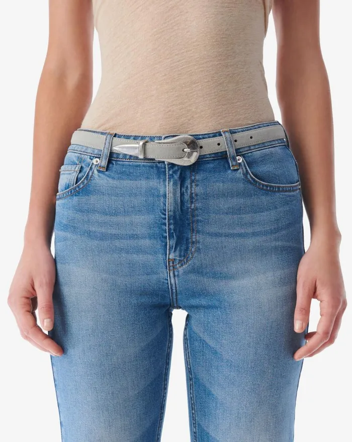 IRO OPALY SUEDE LEATHER BELT Cloud Women Belts