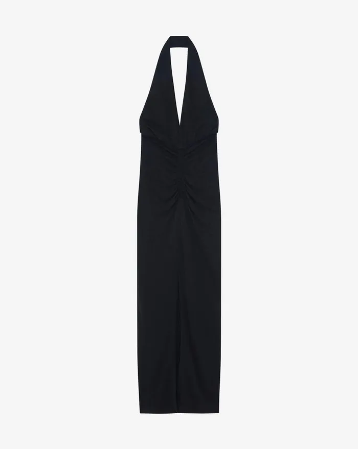 IRO RUBINI LONG BACKLESS VNECK DRESS Black Women Dresses