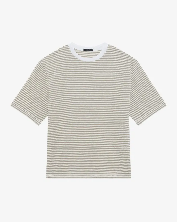 IRO RUBO TSHIRT Beige Natural White Men Tshirts