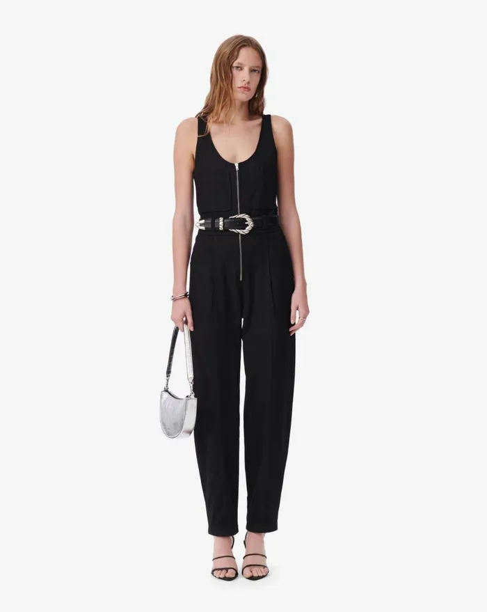 IRO ZALIS ZIPPER JUMPSUIT Black Women Jumpsuits