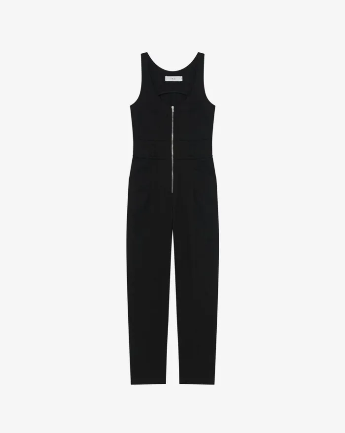 IRO ZALIS ZIPPER JUMPSUIT Black Women Jumpsuits