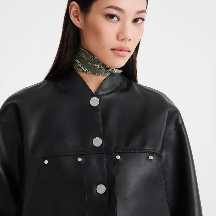 Jacket Black Coats and Jackets Longchamp Women Jacket Black Coats and Jackets Longchamp Women