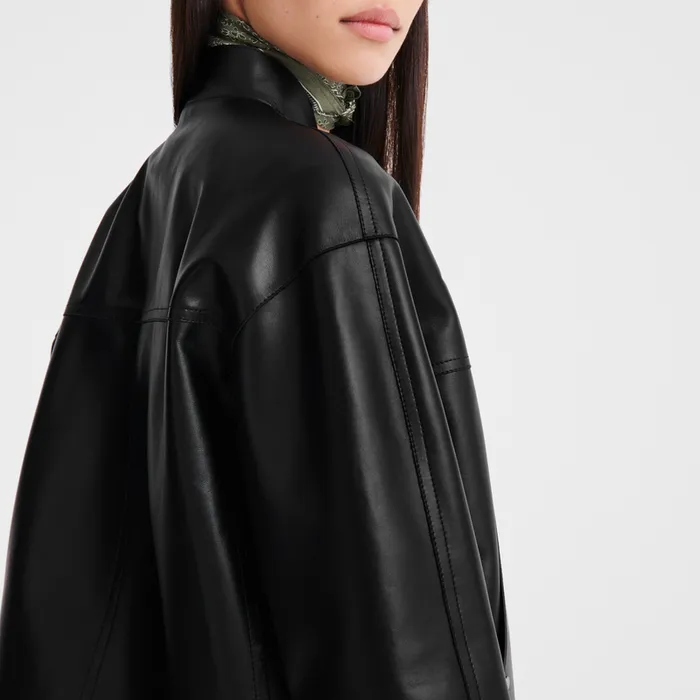 Jacket Black Coats and Jackets Longchamp Women Jacket Black Coats and Jackets Longchamp Women