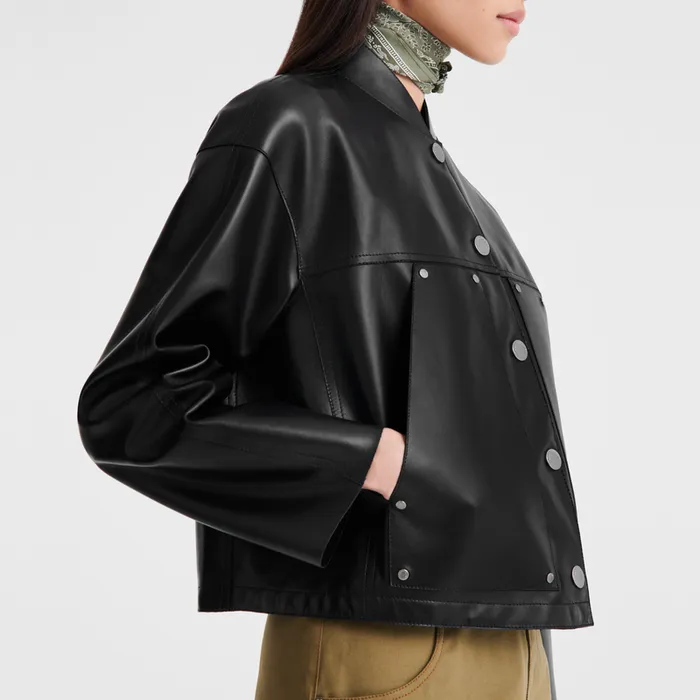 Jacket Black Coats and Jackets Longchamp Women Jacket Black Coats and Jackets Longchamp Women