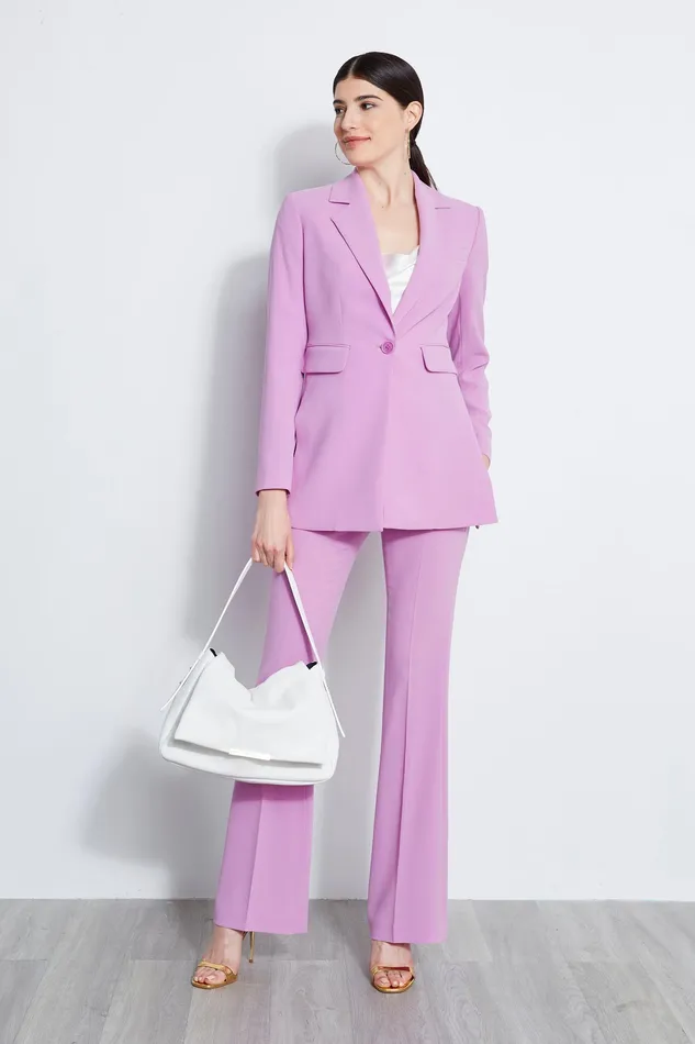 Jackets and Blazers Women Elie Tahari Side Slit Blazer ORCHID