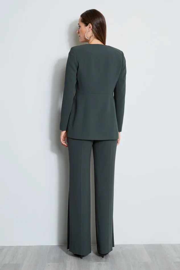 Jackets and Blazers Women Elie Tahari Zip Front Blazer CAMOFLAUGE