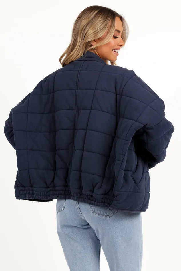 Jackets and Coats Petal and Pup Women Alegra Quilted Jacket Navy