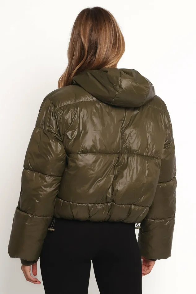 Jackets and Coats Petal and Pup Women Archie Puffer Jacket Olive