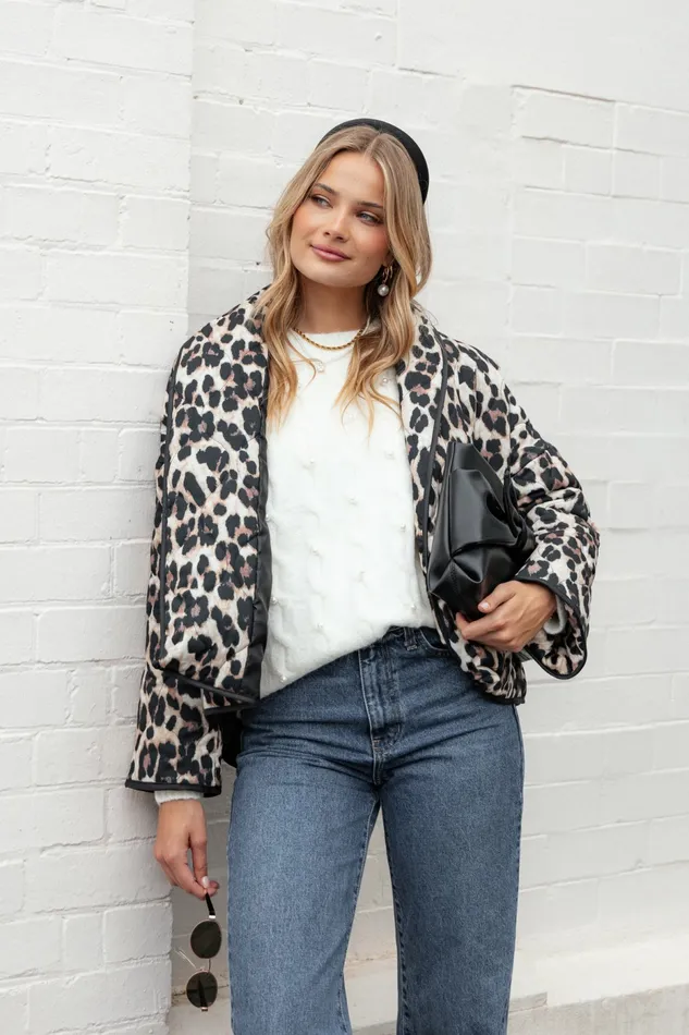 Jackets and Coats Women Marcos Leopard Print Quilted Jacket Leopard Petal and Pup Jackets and Coats Women Marcos Leopard Print Quilted Jacket Leopard Petal and Pup