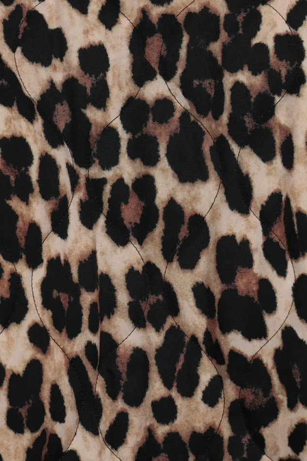 Jackets and Coats Women Marcos Leopard Print Quilted Jacket Leopard Petal and Pup
