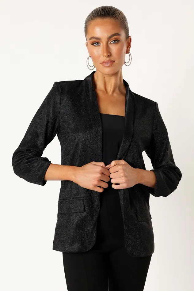 Jackets and Coats Women Petal and Pup Gemma Blazer Black