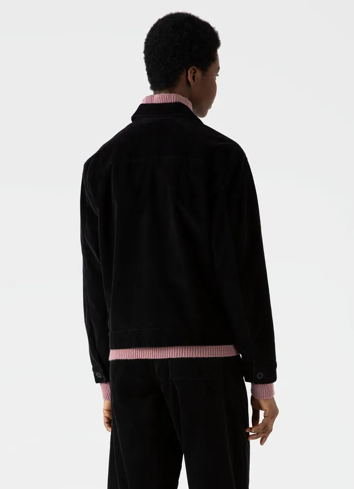 Jackets and Coats Women ussunspel Corduroy Boxy Jacket Black Jackets and Coats Women ussunspel Corduroy Boxy Jacket Black