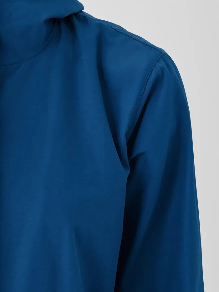 Jackets Coats and Vests Women Eileen Fisher Light Cotton Nylon Hooded Coat Atlantis