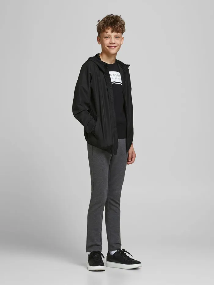 Jackets JACK and JONES Junior BOYS CAMO HOOD LIGHTWEIGHT JACKET Black Black