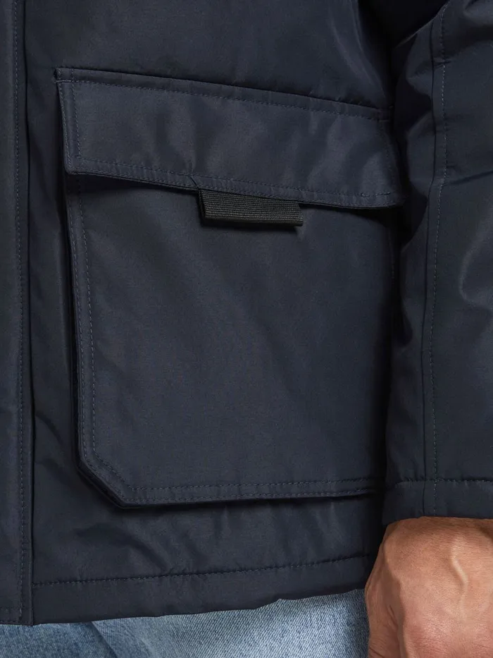 Jackets JACK and JONES Mens CLASSIC PARKA Blue Sky Captain