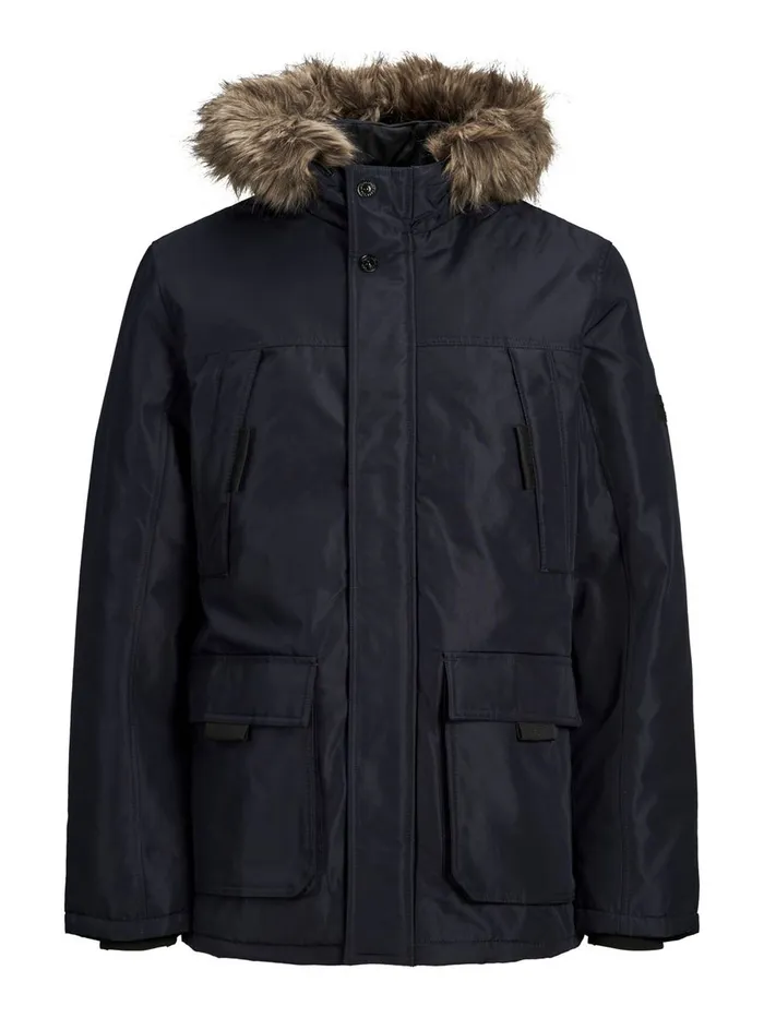 Jackets JACK and JONES Mens CLASSIC PARKA Blue Sky Captain