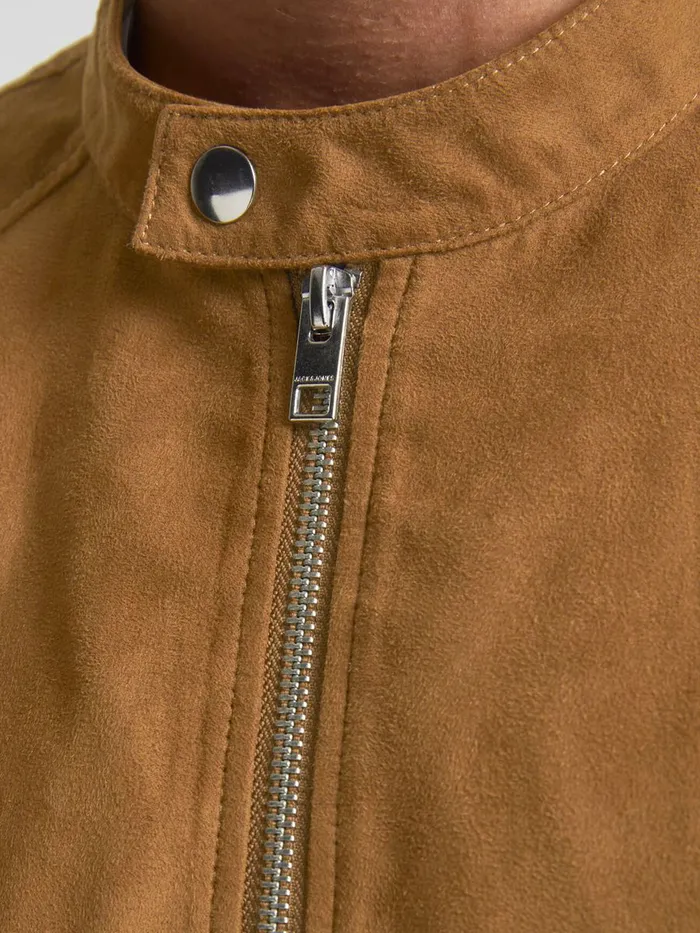 Jackets JACK and JONES Mens FAUX SUEDE JACKET Brown Tan